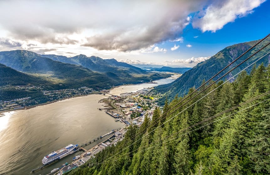 mountain overlook in Alaska