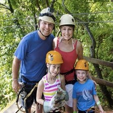 family on vacation in Alaska