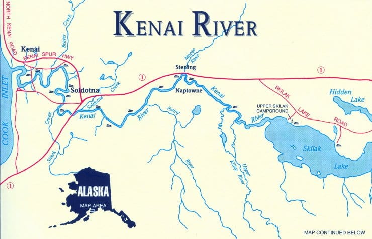 Kenai River map