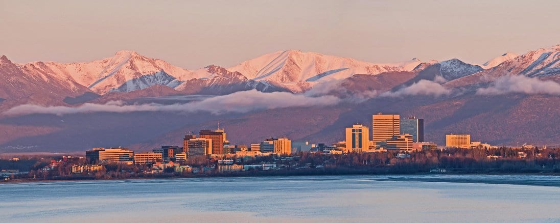 Anchorage city skyline