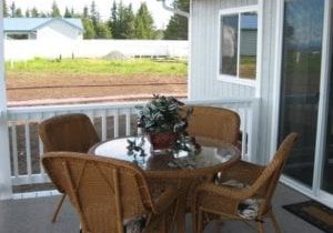 porch chairs and table