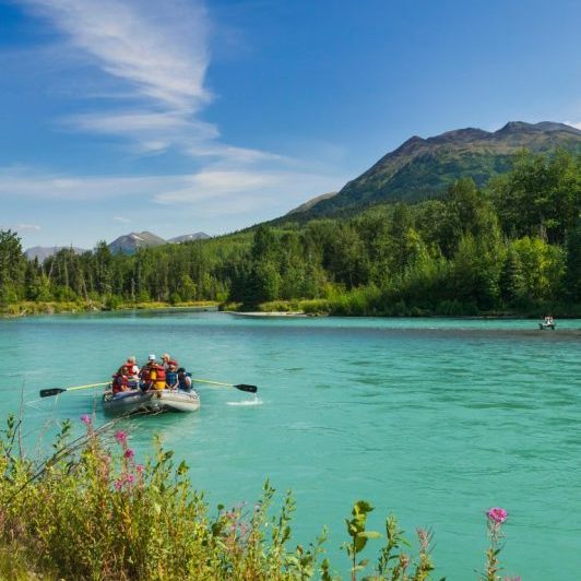 rafters on the Kenai River