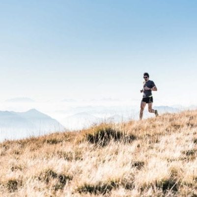 person running Mount Marathon race