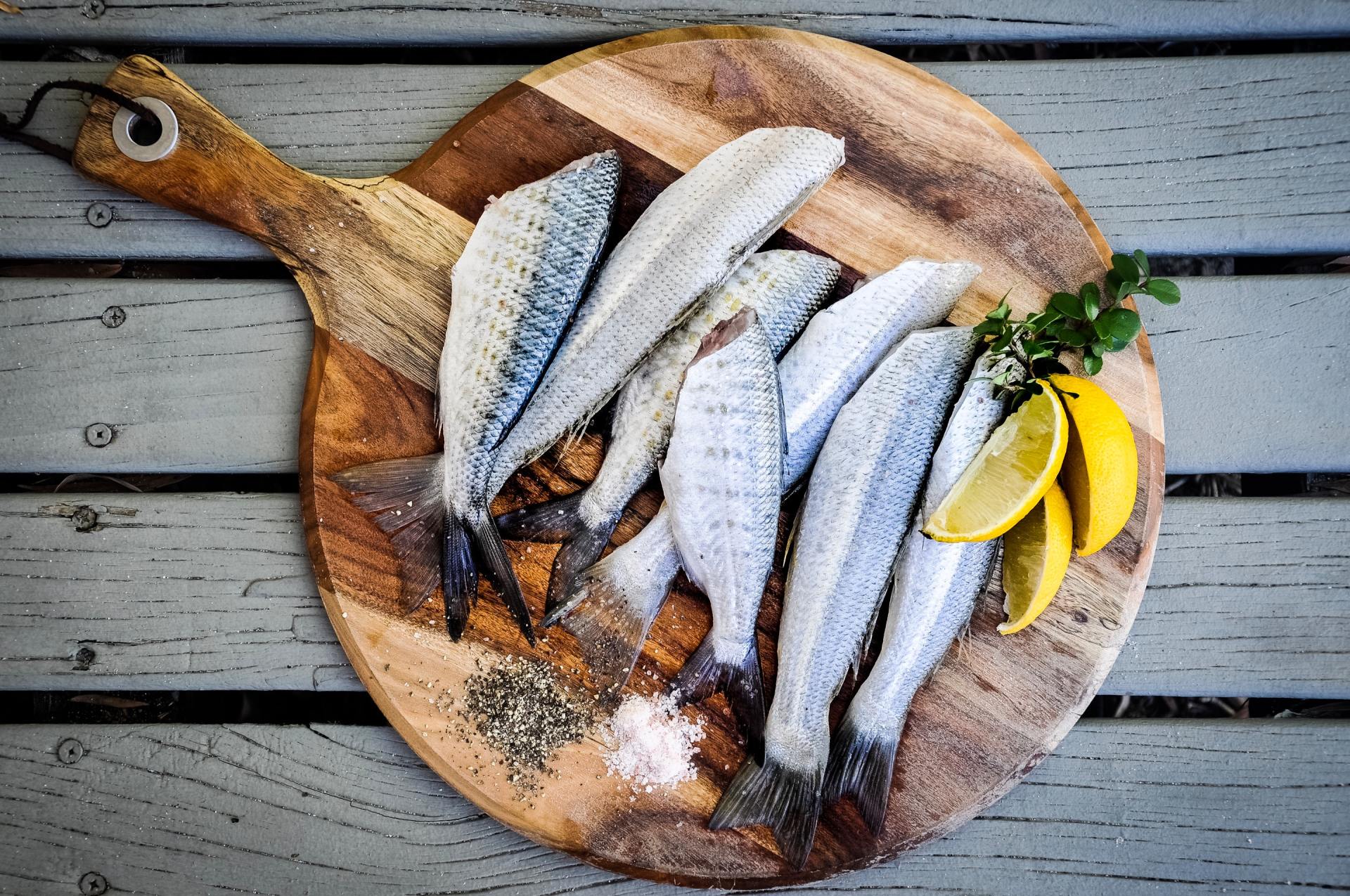 fish prepped on cutting board