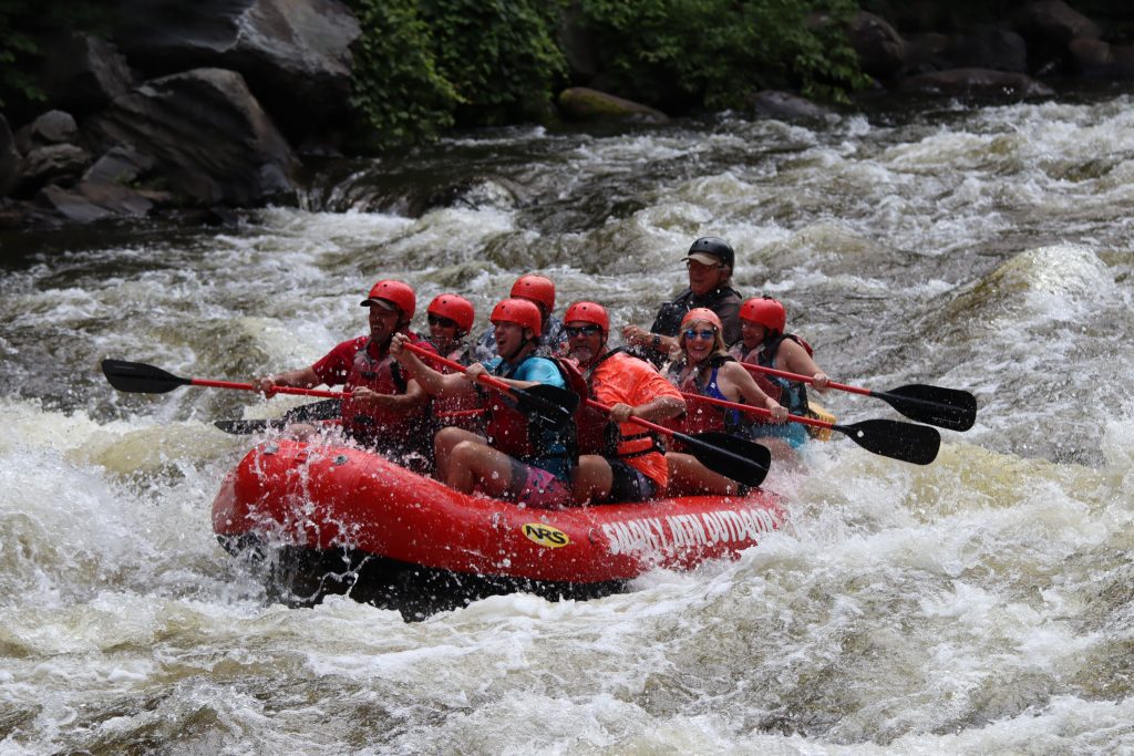 white water rafters